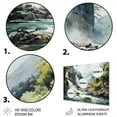 thumbnail image 3 of Designart "Cascading Dreams along the Columbia River" Landscapes Metal Wall Art, 3 of 5