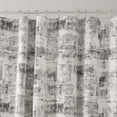 thumbnail image 3 of Home Trends Heavy Weight Block Print or Chevron Design Fabric Shower Curtain with Recycled Cotton and Polyester, 3 of 5