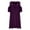 Purple, variant on Summer Plus Size Dresses for Women Beach Solid Color T Shirts Sundress Short Sleeve Off Shoulder Casual Loose Tank Dress Women's Summer Crewneck Swing Sundress Fit & Flare Flowy Maxi Dress