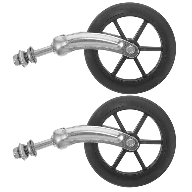 LOLIPPYY 2Pcs Replacement Front Wheels with Bracket and Bearing for Wheelchair Models Assorted Colors