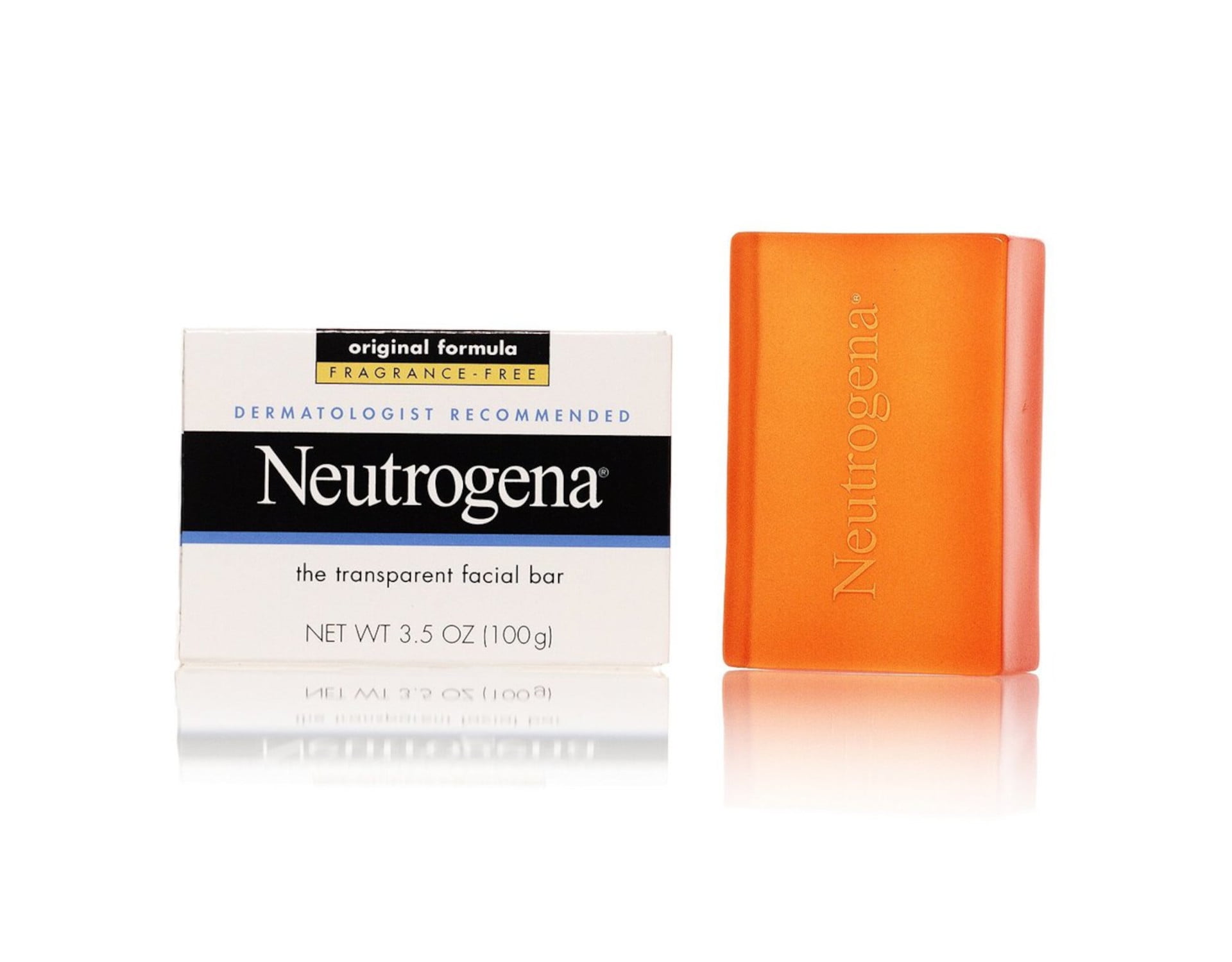 4 Pack - Neutrogena Facial Bar Fragrance Free 3.50 oz Each