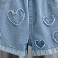 thumbnail image 6 of Boys Athletic Shorts Kids Toddler Girls Summer Loose Personality Casual Denim Shorts Thin Breathable Baggy Shorts Blue 7 Years-8 Years, 6 of 7