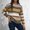 Brown, variant on Women Sweater Knit Tops for Women Fall Crewneck Long Sleeved Print Top Trendy Oversized Thick Pullover Winter Comfortable Party Warm TopBrown
