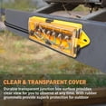 thumbnail image 4 of 7 Way Trailer Wire Junction Box Clear Cover Color-Coded 7 Pin Terminal Studs, Heavy Duty 7 Gang Trailer Wiring Connector Weatherproof Electrical Junction Box for Rewiring RV Camper Trailer Light, 4 of 8