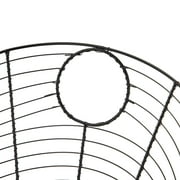 Homezone Black Handcrafted Wire Basket with Handles