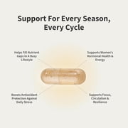 Snap Supplements Women's Daily Multivitamin with Vitamins and Minerals, 60 Capsules, Dietary Supplement for Adults, Easy-to-Use Capsule Format, Designed for daily nutrition and energy support