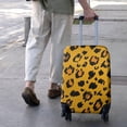 thumbnail image 3 of Yellow and Black Of Leopard Print Luggage Cover Fashion Suitcase Cover Baggage Covers Fit 25-28 Inch Luggage (Go Travel), 3 of 5