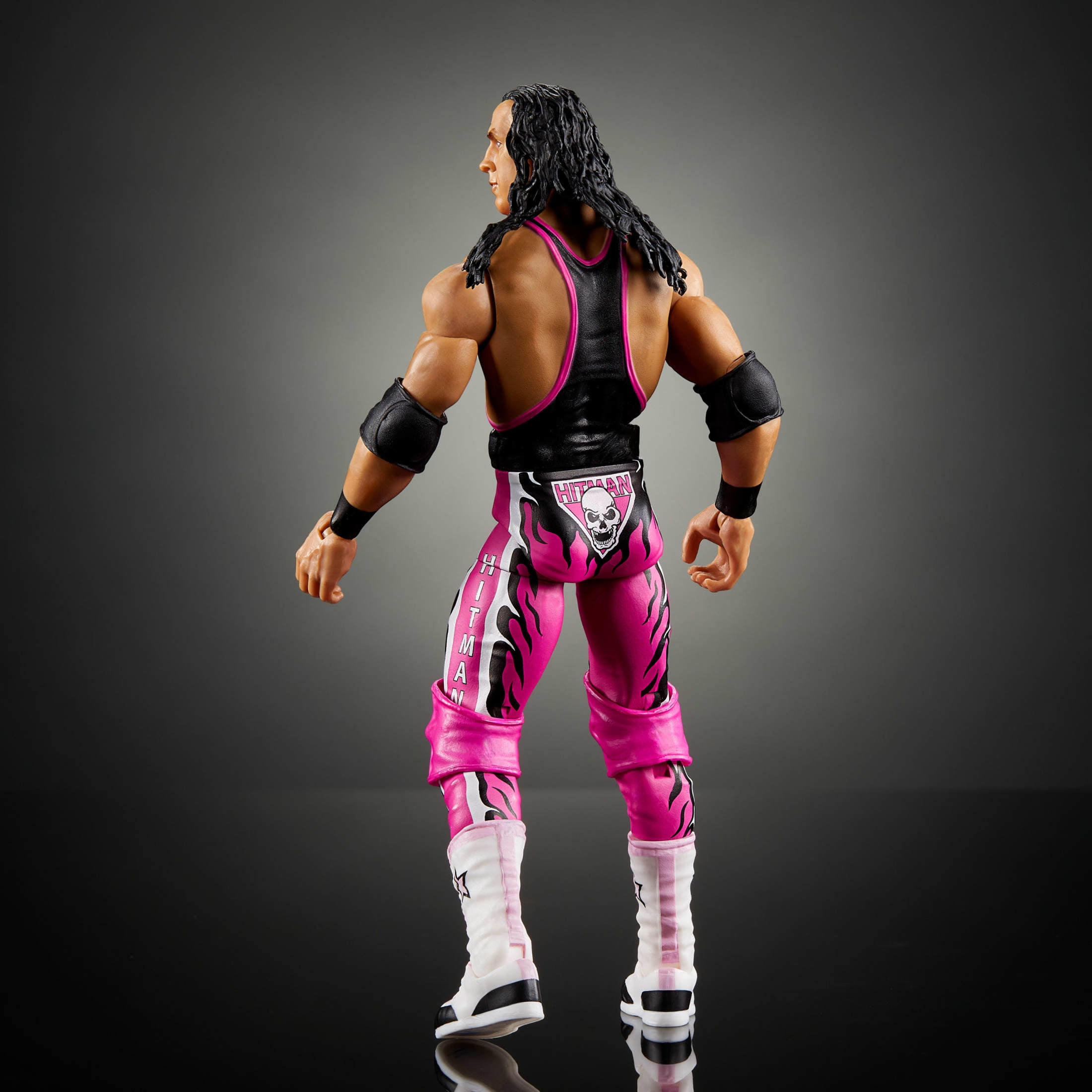 WWE Monday Night War Elite Collection Bret “Hitman” Hart Action Figure with Accessories & Build-a-Figure Parts