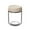 White, variant on Thick Glass Jar Lid , Reusable Leak Proof Wide Mouth Jar Overnight Oats Fruit Salad Dressing Snack Cereal Dressing Condiment
