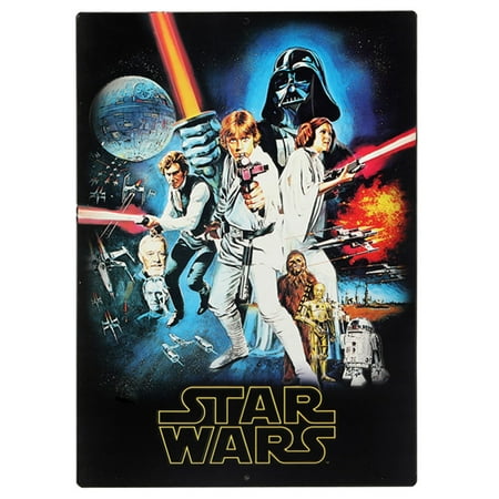 Star Wars A New Hope Embossed Tin Sign