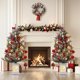 thumbnail image 5 of 3-foot frosty pre-lit mini artificial christmas tree con 78 dual-color leds y elk base, 5 of 7