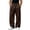 Coffee -AA01, variant on Sweatpants for Men Baggy Wide Leg Drawstring Waist Jogging Pants with Pockets Fall Winter Travel Lounge Sweat Pant Light Blue S