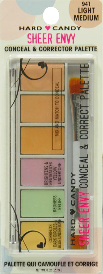 Hard Candy Sheer Envy Conceal & Corrector Palette, 2 oz
