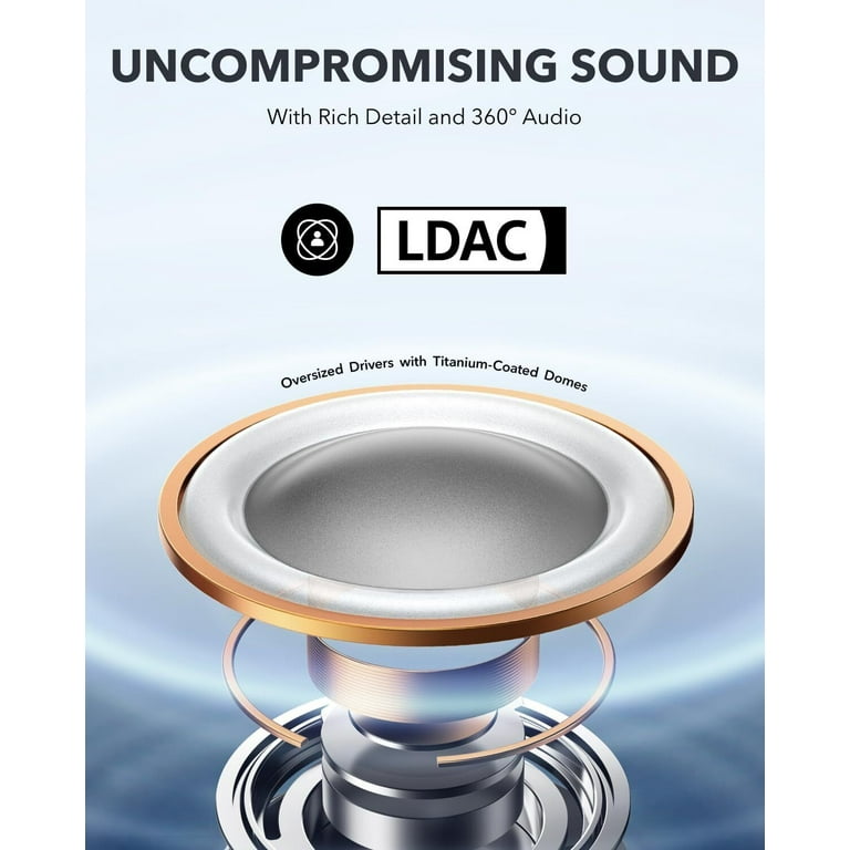 Soundcore by Anker AeroFit Pro Headphones, LDAC, Bluetooth
