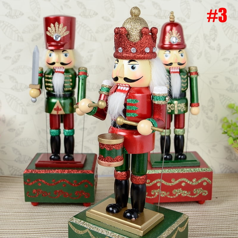 Christmas Xmas Gift Nutcracker Soldier Toy Music Box For Kids