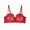 Red, variant on Zpanxa Bras for Women, Women's Comfort Wirefree Bra Soft Lace Trim Adjustable Support Bralette