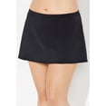 thumbnail image 3 of Swimsuits For All Women's Plus Size Side Tie Blouson Tankini Set With Skirt 10 Neon Tropical, Black, 3 of 5