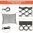 thumbnail image 2 of Double Layer Car Trunk Net, Pets Portable Dog Car Net, Universal Car Separation for Dog Cat Wire Black 90x40cm, 2 of 5