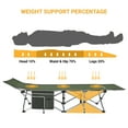 thumbnail image 4 of KingCamp Folding Portable Camping Cot with Multi Layer Side Pocket, Green, 4 of 10