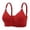Red, variant on 2 Pack Womens Bras Casual Adjustable Breathable Top Without Steel Ring Gathering Underwear