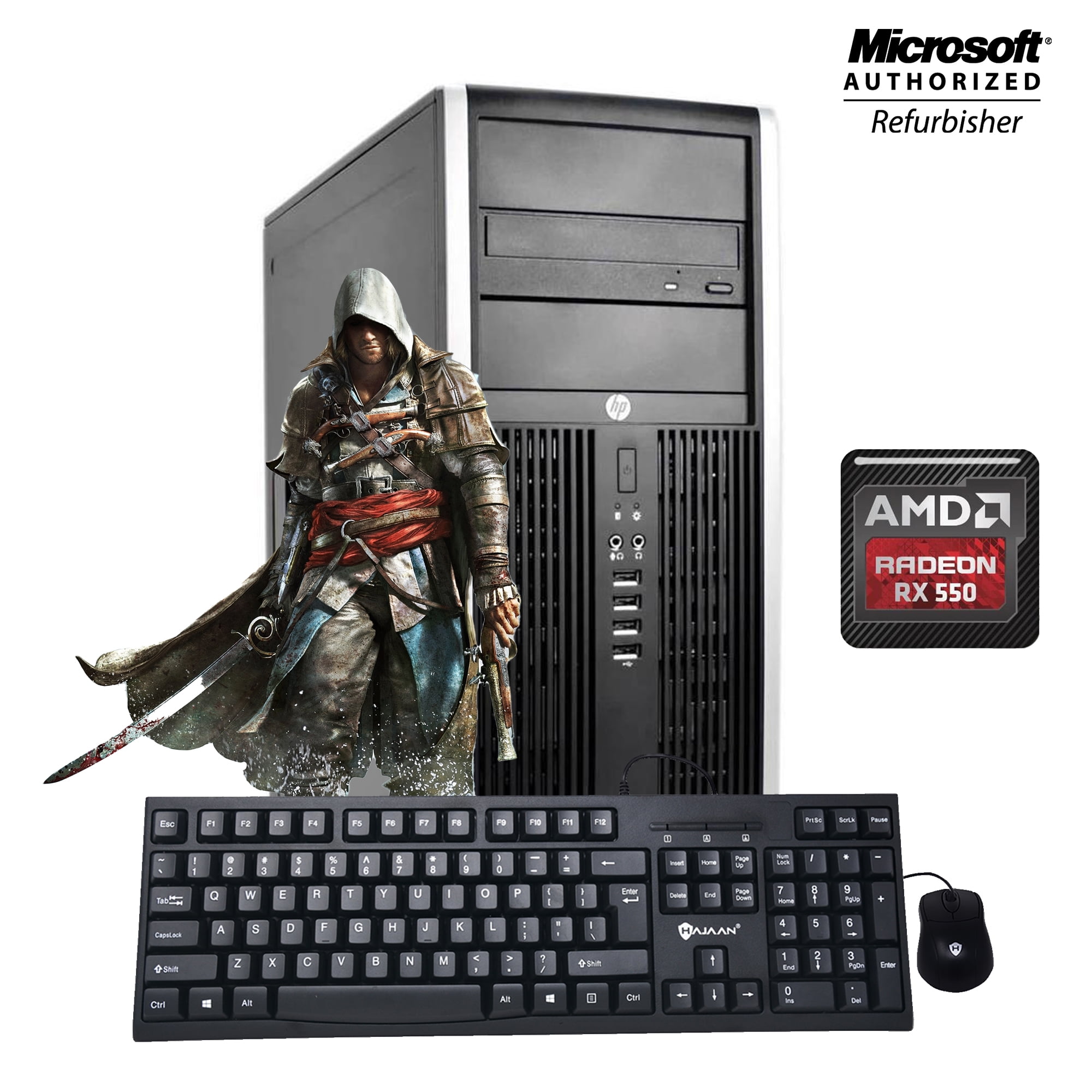 HP Compaq Elite 8300 Tower Gaming Desktop PC, Intel Quad Core i5