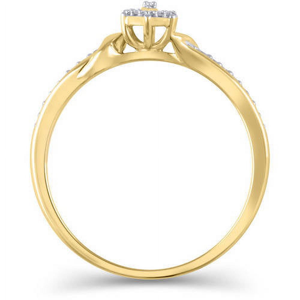 1/10 Carat T.W. Diamond 10kt Yellow Gold Marquise-Shape Promise Ring