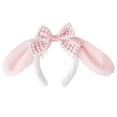 thumbnail image 2 of Eoperou Cute Bow Headband with Fuzzy Ears Cosplay Prom Halloween Soft Elastic Hairband for Kids Adults Girls, 2 of 8