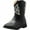 Black, variant on NORTY Boys Girls Western Boots Classic Cowboy Style with Side Zip & Contrast Stitching