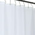thumbnail image 2 of HOMERRY White Shower Curtain Fabric, Waffle Weave Polyester Fabric Shower Curtain for Bathroom with Grommet Top Design Washable, White, 72x96 Inch, 2 of 7