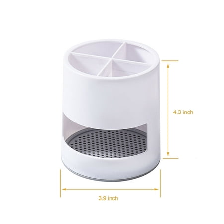 Miumaeov Teethbrush Cups Holders Toothpaste Stand Holders Organizer Bathroom Storage Rack