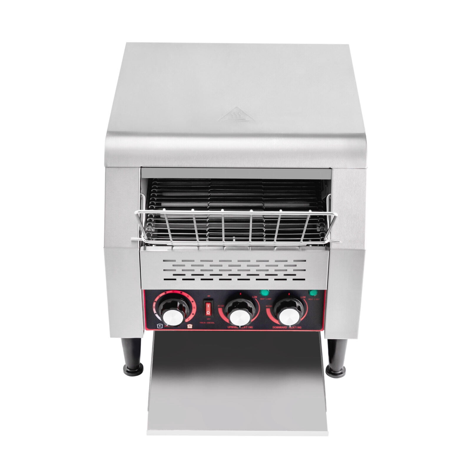 Commercial Toaster , 2200W Conveyor Restaurant Toaster, Heavy Duty Stainless Steel Conveyor Toaster, Heavy-Duty Industrial Toasters w/Double Heating Tubes for Bun Bagel Bread，300 Slices/Hour