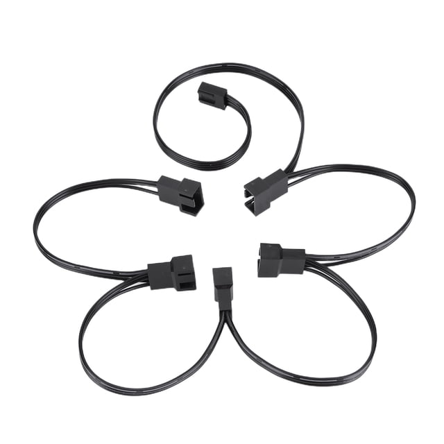 Ventilador Portátil PWM Splitter 5/6 Vías Cable para CPU Computadora (5 Vías)