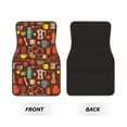 thumbnail image 2 of Disketp Retro Coffee for Crystal Velvet Car Mats Four-Piece Set,All-Season Automotive Protection, Vehicles, Cars, Trucks, and SUVs,Anti-Slip Design, 2 of 7