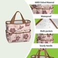 thumbnail image 4 of Garden Tool Bag,Pioneer Flower Floral Print Pattern Garden Tool Organizer,Garden Gifts,Waterproof Multi-Pocket Garden Tool Storage 11.8x5.5x11.4 Inch(Tools NOT Included), 4 of 6