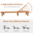 thumbnail image 3 of Costway Chaise Longue de Patio avec Dossier Réglable à 5 Positions et Tissu à Séchage Rapide, 3 of 7
