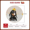 thumbnail image 2 of Sikiie Dachshund Sitting in Bathtub Nativity Christmas Tree Skirt, Jesus Christian Winter Holiday Tree Mat Decoration(30-48IN)30", 2 of 6
