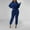 Blue, variant on Women Autumn And Winter Sequins Small Fragrance Leisure Sports Long Sweater Pencil Pants Respirator Two Piece Suit Graduation Outfit for Women Womens Pant Suit plus Size Ladies Suit Womens Wedding