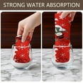thumbnail image 4 of 2 Pcs Funny Kitchen Towels,Red Christmas Snowman Pattern Microfiber Dish Towels,Kitchen Tea Towels,Kitchen Towel Set (18" X 26"), 4 of 7