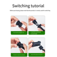 thumbnail image 4 of BallHead Adapter Clip Mount for Action Camera Ballhead Converter 1/4 Screw to 17mm BallHead Interface Joint Adapter, 4 of 7