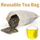 thumbnail image 2 of Bolsas de muselina con cordón (paquete de 60) - 3x4 pulgadas, algodón sin blanquear, reutilizables - para colar sopa, bolsas de té, caldo casero, 2 of 8