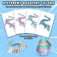 thumbnail image 5 of 12" 3D Printed Crystal Dragon with Dragon Egg - Articulated Jointed Dragon Sculpture - Large Mythical Creature Figurine, Fantasy Room Decor, Stress Relief Toys, 5 of 11