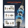 thumbnail image 6 of KFFKFF Air Pressure System, 100FT x 3/4", HDPE-Aluminum Compressed Air Conduit, Leak-Resistant, Durable & User-Friendly, Compressed Air Line Tubing Kit for Workshops and Garages, Black, 6 of 9