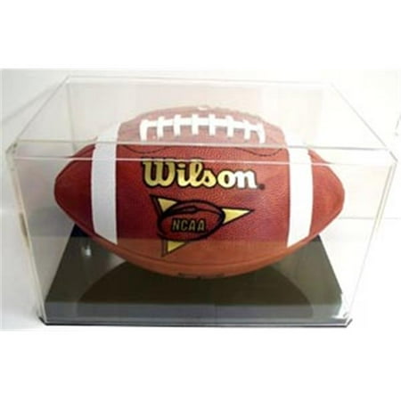 Miniature Football Display - Creative Sports Enterprises PT-CC8-B Football Display Case Black Base