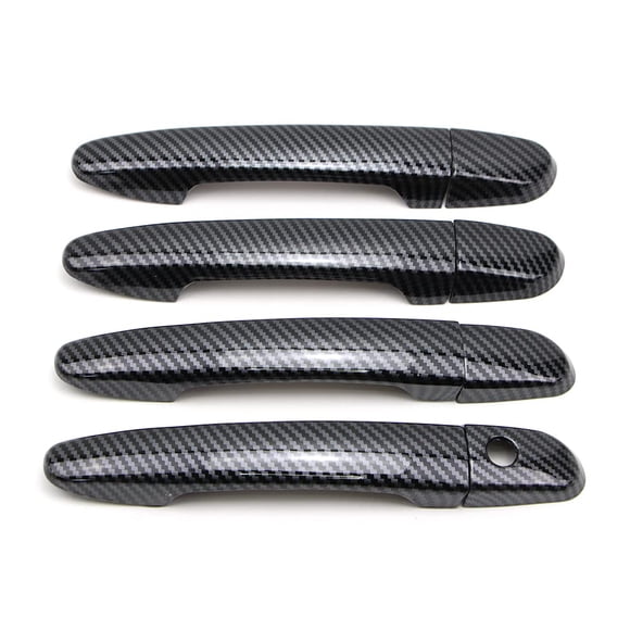 Cubiertas para manijas de puerta Dreamseek efecto fibra de carbono para Mazda 2009-2022