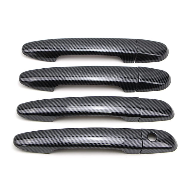 Cubiertas para manijas de puerta Dreamseek efecto fibra de carbono para Mazda 2009-2022