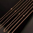 thumbnail image 4 of 50pcs Wholesale Womens Strong Rose Gold Stainless Steel Rolo Chain Necklace, 4 of 7