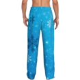 thumbnail image 7 of Salouo Winter With Snowflakes Print Pajama Pants for Men, Lounge Pants Elastic Waistband Casual Men's sleepwear Loungewear Sleep Pajama Pant -Small, 7 of 7