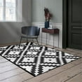 thumbnail image 2 of VogueV Reversible Outdoor Rug 20X32In, Plastic Straw & Crystal Velvet Double-Side Mat, Uv-Coated Foldable Camping Carpet, Breathable Balcony Patio Deck Pad, Corner Rings & Stakes Included, 1 Carpet, 2 of 4