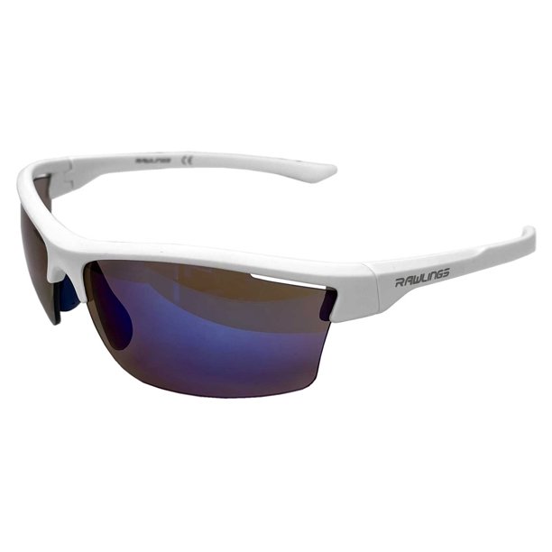 Rawlings LTS Youth Sport Sunglasses White Frame With Purple Mirrored