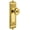 Polished Brass, variant on Grandeur 807505 Windsor Solid Brass Rose Single Dummy Door Knob - Bronze